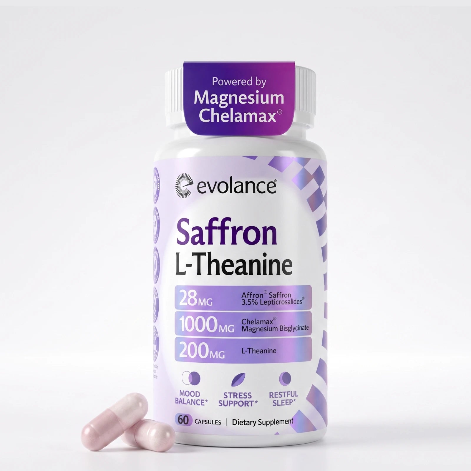 Evolance Calm+Rest — Saffron, Magnesium and L-Theanine