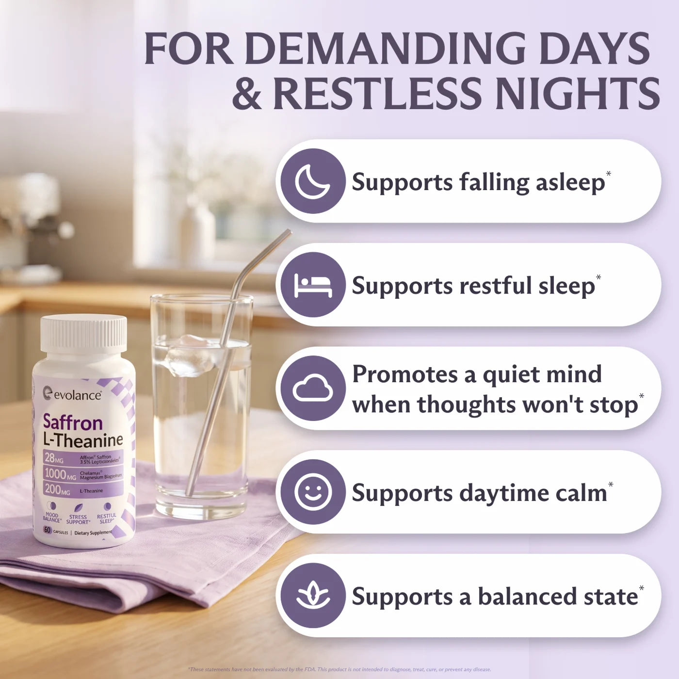 For demanding days and restless nights — what Calm+Rest supports
